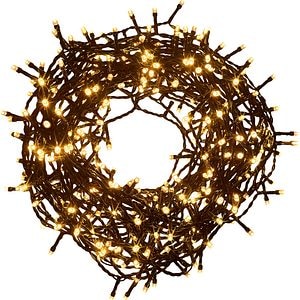 Instalatie Craciun 400 LED-uri, 29.95 m, 3.6W, verde, lumina alb cald