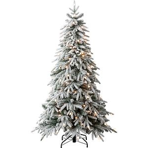 Brad artificial de Craciun Perlit, 183 cm, polietilena si PVC, verde