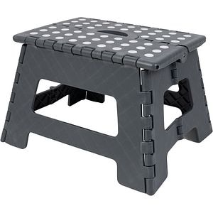 Scara pliabila 1 treapta, 20 cm, plastic, gri