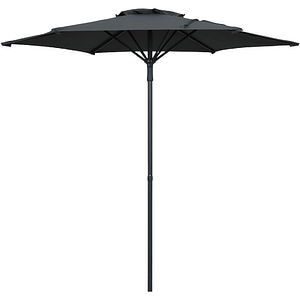 Umbrela terasa Kasane, poliester, 200 x 219 cm, gri inchis