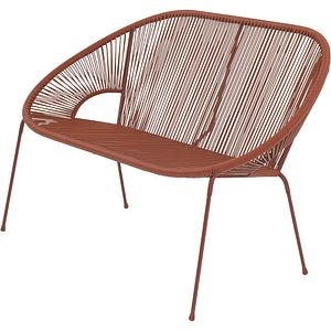 Banca gradina Hosti, otel, 124.5 x 71 x 81 cm, portocaliu