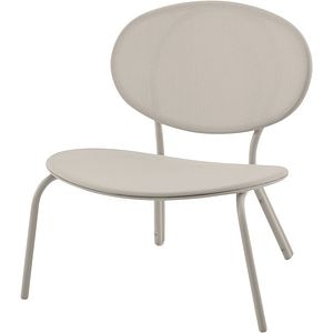 Scaun terasa Matola, otel, 69.5 x 77 x 77 cm, argintiu