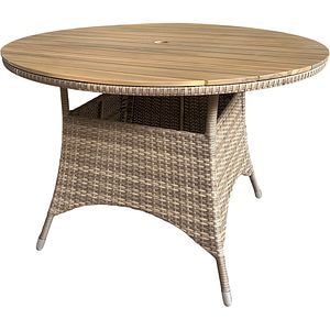 Masa GOODHOME Elos, 4 locuri, maro