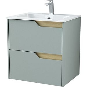 Baza pentru lavoar, 60 x 59 x 45 cm, PAL si MDF, verde