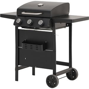 Gratar pe gaz ELGAR, 3 arzatoare, 2 role, negru