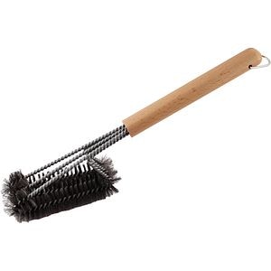 Perie gratar GOODHOME, otel inoxidabil, 7 x 40 cm, maro