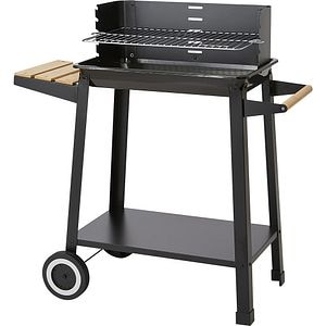 Gratar pe carbuni ORFORD, 84 x 40.5 x 85.5 cm, otel, negru