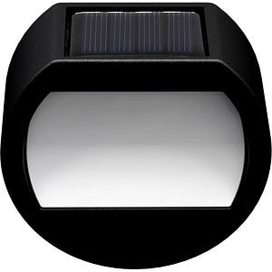 Aplica solara, 0.021 W, IP44, 3000K, plastic, negru