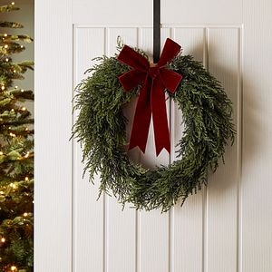 Coronita cu funda Craciun, 50 cm, verde