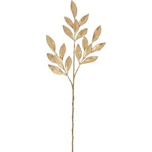 Decoratiune brad Frunze, 62 cm, auriu