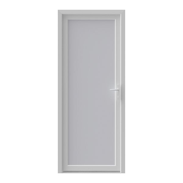 Usa pentru intrare din termopan pvc, fara geam, alb, stanga,simpla ...