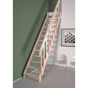 Balustrada scara, lemn, 3.86 m lungime • Sogem
