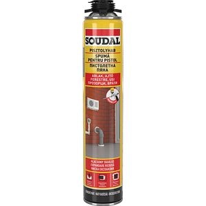 Spuma poliuretanica, aplicare pistol, 750 ml, Galben  Soudal