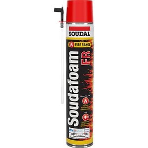 Spuma poliuretanica, aplicare manuala, 750 ml, Rosu  Soudal