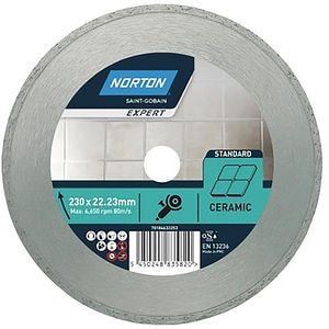 Disc diamantat Norton, gresie si faianta, 230x22.23 mm