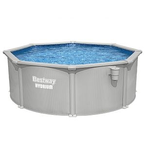 Piscina supraterna BESTWAY HYDRIUM, rotunda, otel galvanizat, 366x122 cm, 10990L