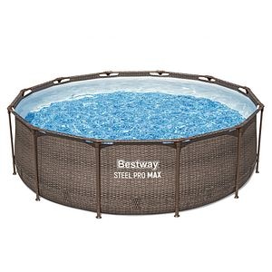 Piscina cu cadru metalic BESTWAY Steel Pro Max, rotunda, 366 x 100 cm, 9150L