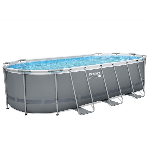 Piscina supraterana ovala BESTWAY STEEL PRO MAX, 549x274x122 cm