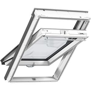 Fereastra mansarda VELUX Basic GLU MK04 0085B, lemn, operare de jos, 78 x 98 cm, alb