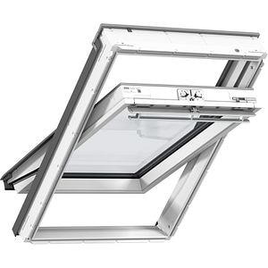 Fereastra mansarda VELUX Basic GLU SK08 0085Z, lemn, operare de sus, 114 x 140 cm, alb