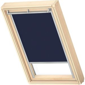 Rulou interior VELUX DKL MK04, opac, poliester, 78 x 98 cm, bleumarin