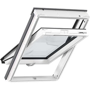 Fereastra mansarda VELUX Basic GLU FK06 0061B, lemn, operare de jos, 66 x 118 cm, alb