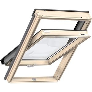Fereastra mansarda VELUX Basic GZL PK06 1051B, lemn, operare de jos, 94 x 118 cm, natur