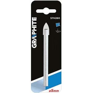 Burghiu GRAPHITE 57H260, sticla, 5mm