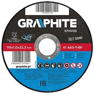 Disc polizor GRAPHITE 57H705, 115x22.2mm