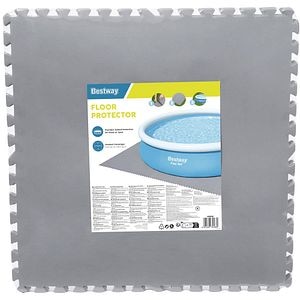 Covoras protectie sol BESTWAY, 78 x 78 cm, 9 buc, gri