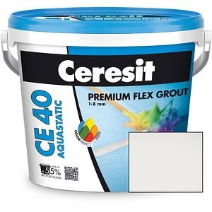Chit de rosturi gresie si faianta CERESIT CE40, Marble White, interior/exterior, 5 kg