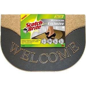 Covoras intrare SCOTCH-BRITE Welcome, cauciuc, 65 x 45 cm, maro
