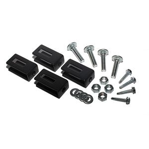 Conector tip U, set 4 buc., negru, 5.5 x 4.5 x 2.5 cm  Polbram