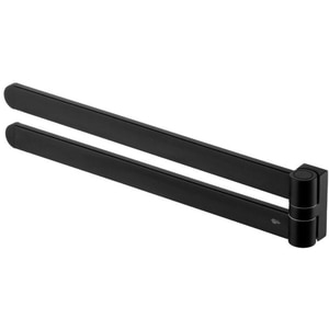 Suport prosop dublu BISK Futura 02968, 42 cm, negru