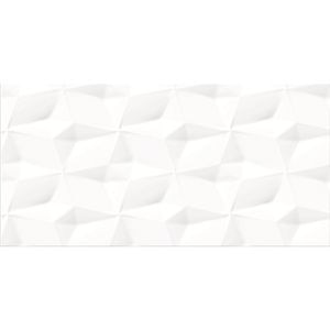 Fraianta interior Cersanit Perouso White Glossy Monocolour, 29.7 x 60 cm, grosime 8.5 mm1.25 mp/cutie, alb