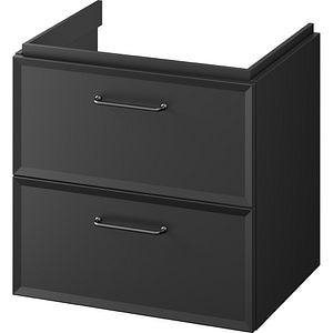 Masca lavoar CERSANIT Mille, 2 sertare, 60 x 45 x 57 cm, negru