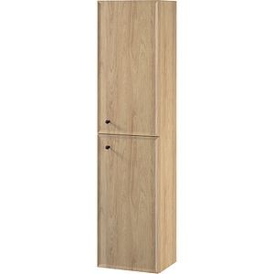 Dulap baie CERSANIT Mille, 2 usi, 40 x 30 x 160 cm, stejar