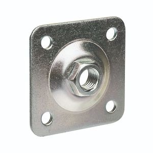 Placa cu piulita galvanizata, 8 x 8 cm  Polbram