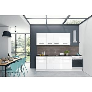 Kit bucatarie, alb, 200 cm  Roxane