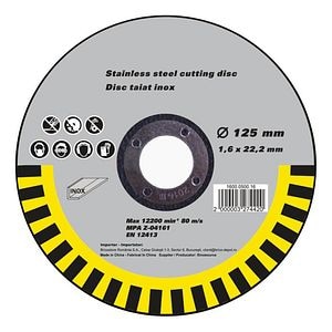 Disc taiere inox 125 x 1.6 mm