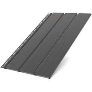 Lambriu drept SMART, PVC, 300 x 34 cm, grafit