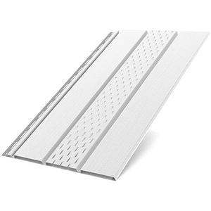 Lambriu perforat SMART, PVC, 300 x 34 cm, alb