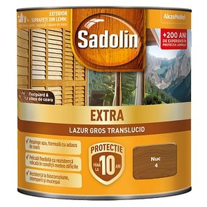 Lazura pentru lemn, nuc, 0.75 l • Sadolin