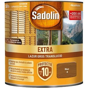 Lazura pentru lemn Sadolin Extra, nuc, 0.75 l