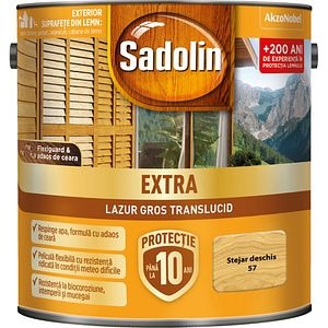 Lazura pentru lemn Sadolin Extra, stejar deschis, 2.5 l