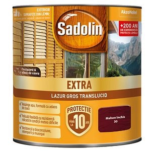 Lazura pentru lemn, mahon inchis, 0.75 l • Sadolin