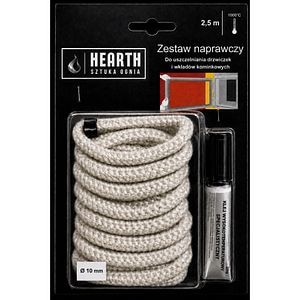 Kit etansare semineu, snur termorezistent D 10 mm, adeziv 28g