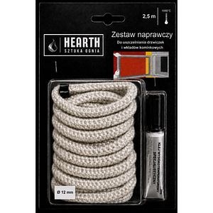 Kit etansare semineu, snur termorezistent D 12 mm si adeziv 28g