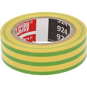 Banda izolatoare SCLEY 924, PVC, 10 m, galben-verde