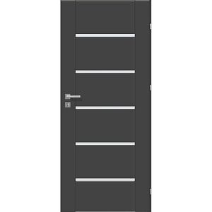 Usa interior CLASSEN Fido Model 3, cu geam, dreapta, MDF, 80 x 204 cm, gri antracit